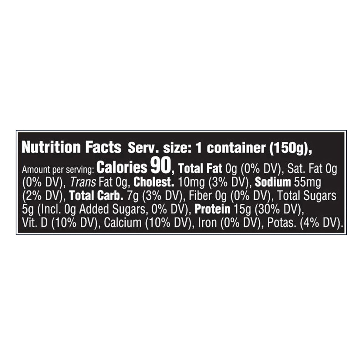 Oikos Triple Zero Banana Creme 15g Protein, 0g Added Sugar, Nonfat Greek Yogurt, 5.3 OZ Cup