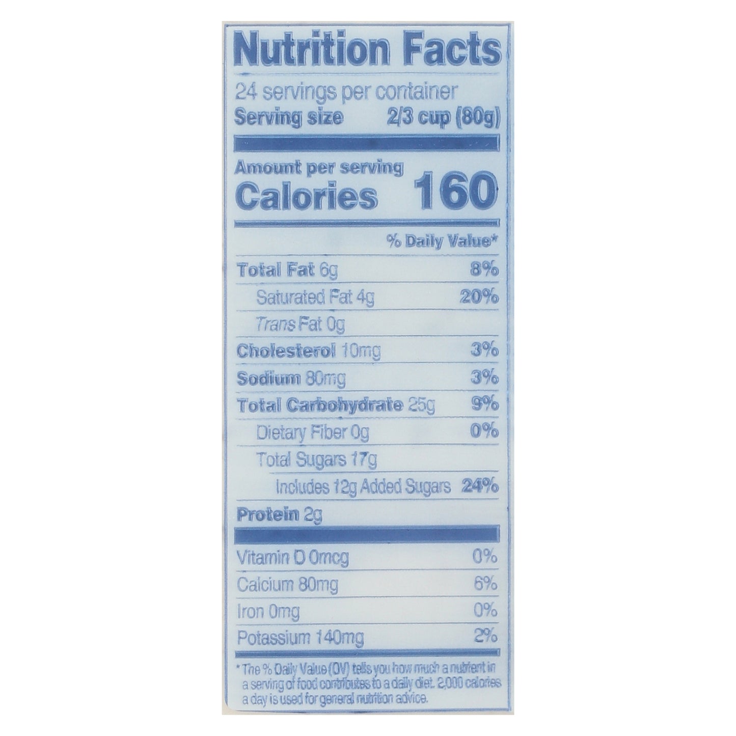 Blue Ribbon Classics Cookies and Cream Frozen Dessert Pail, 128 fl oz