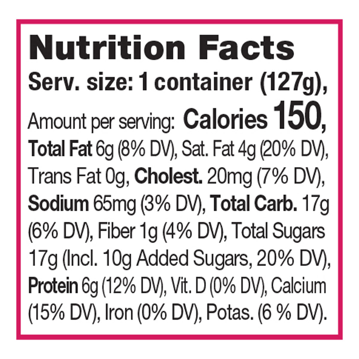Noosa Blended Finest Raspberry Yoghurt 4.5 oz