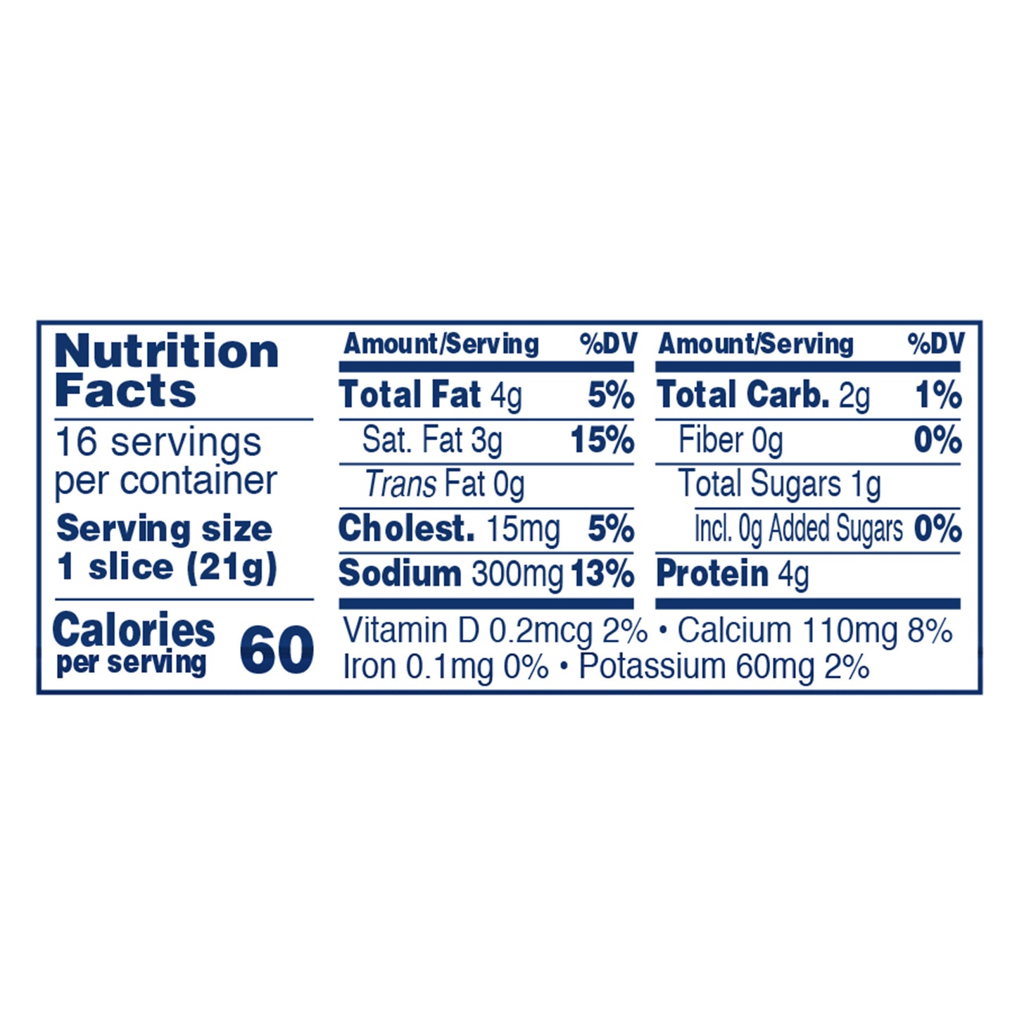 Crystal Farms American Pasteurized Prepared Cheese Product, 12 oz, 16 slices