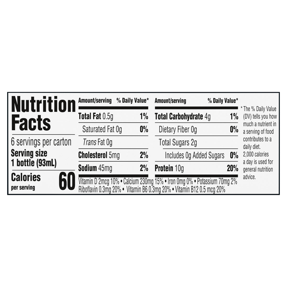Oikos Pro Mixed Berry Dairy Drink, 10g of Protein, 0g Added Sugar, Convenient High Protein Snack, 6ct, 3.1 Fl Oz Bottle