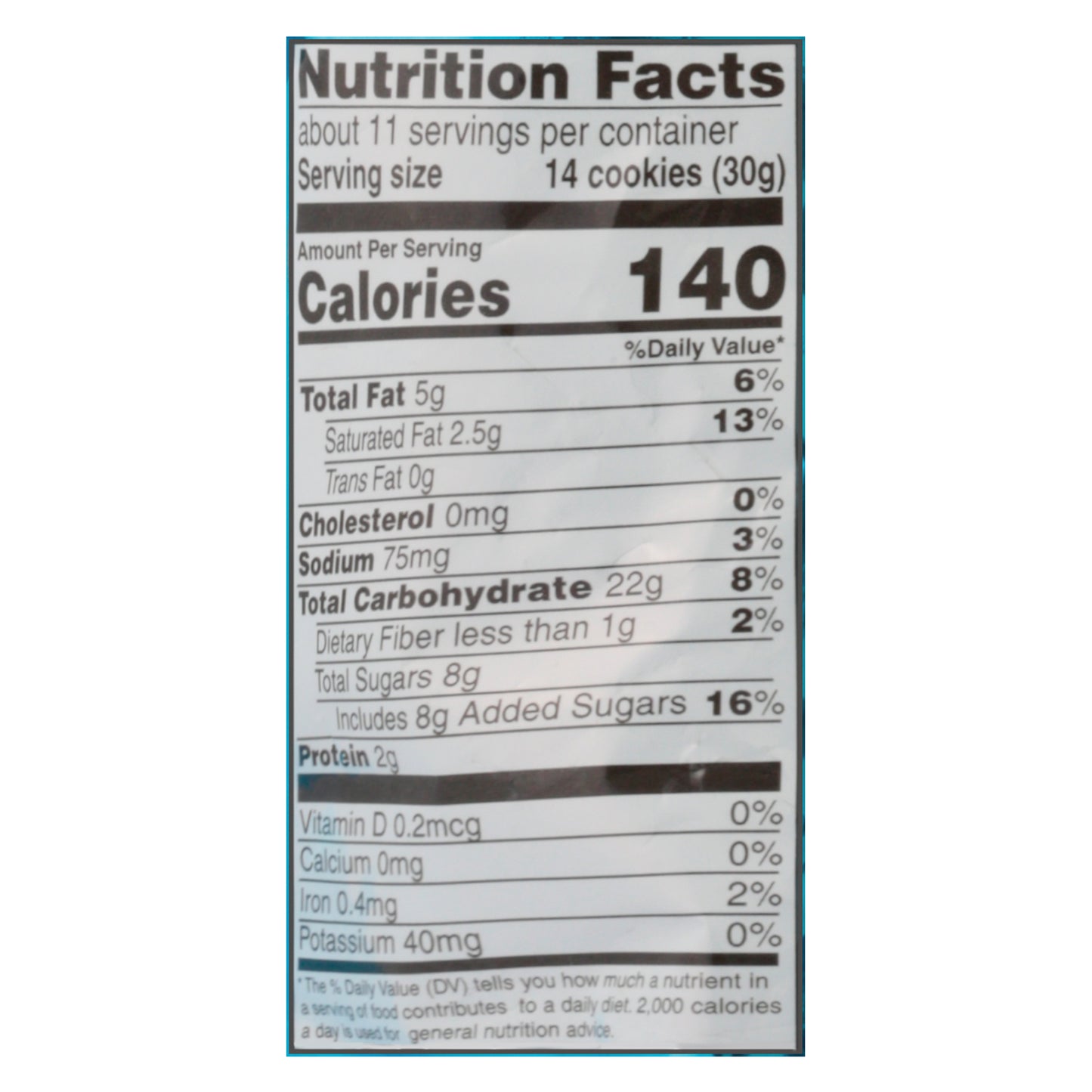 Global Brands Teddy Bear Chocolate Chip Flavored Cookies Bite Size 12.0 oz