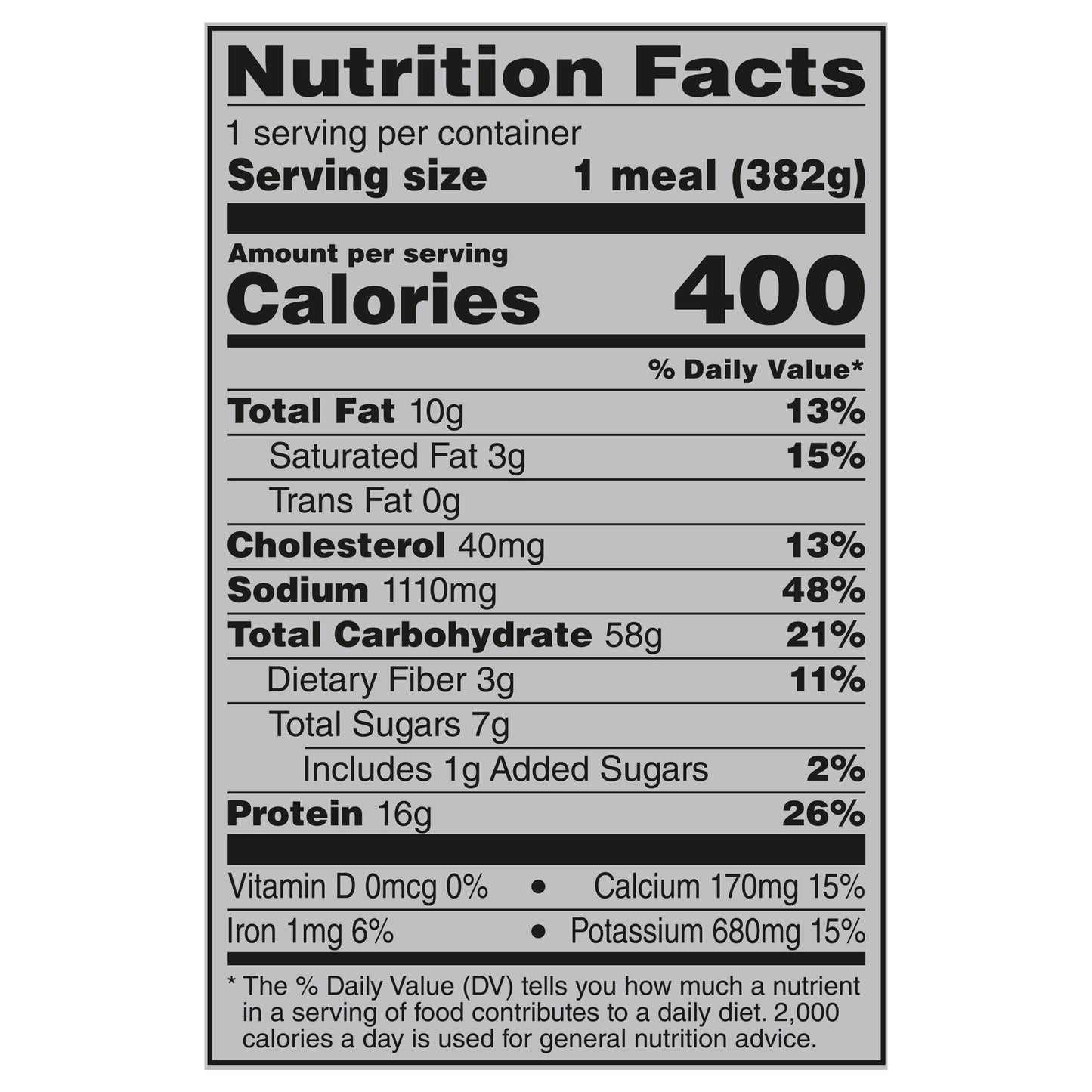 Banquet MEGA Bowls Cheesy Rice & Chicken, Frozen Meal, 13.5 oz.