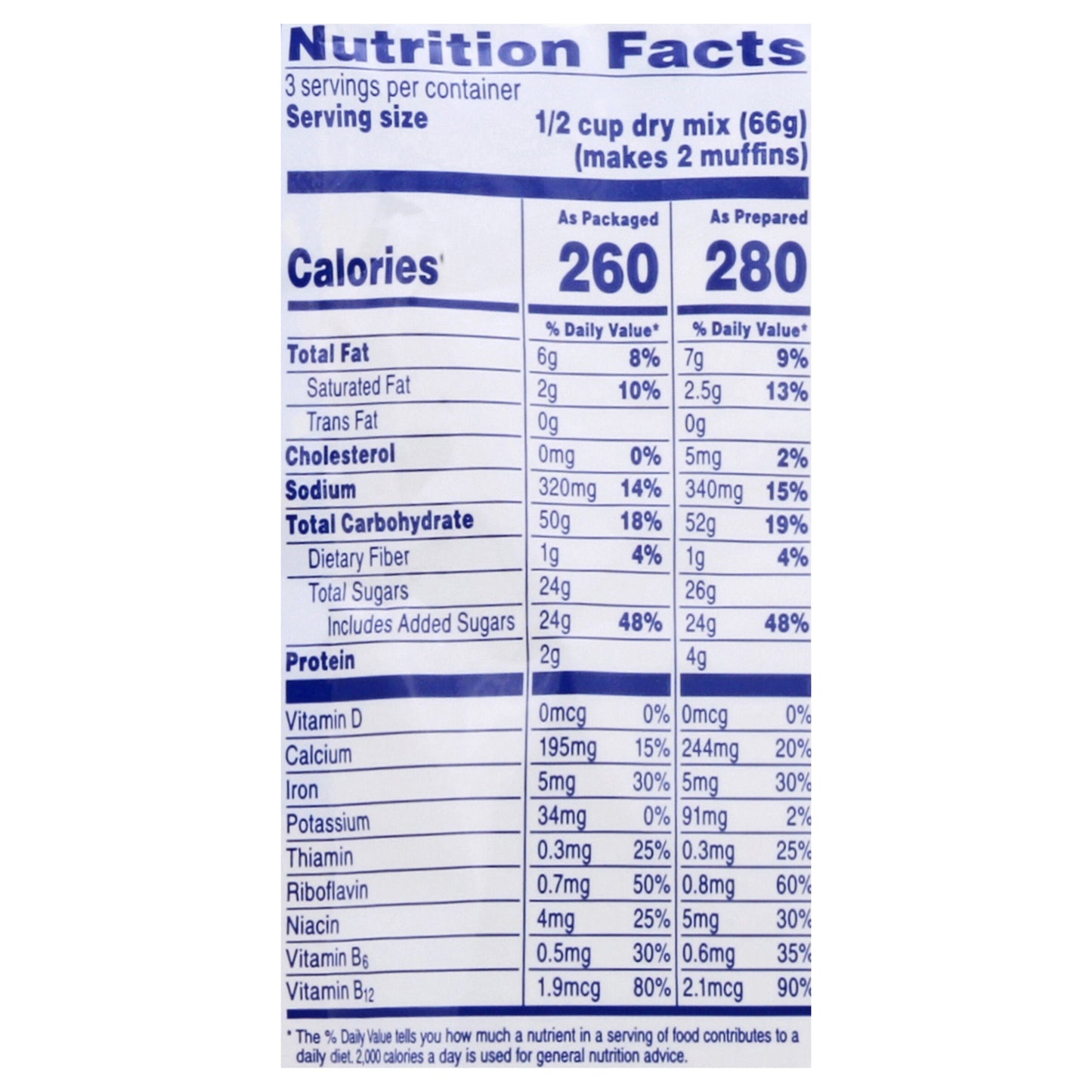 Pillsbury Blueberry Muffin Mix, 7oz