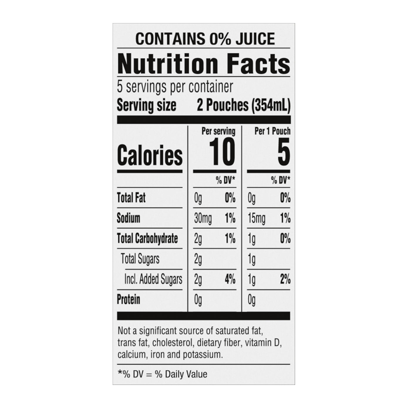 Capri Sun Roarin' Waters Wild Cherry Flavored with other natural flavor Water Beverage, 10 ct Box, 6 fl oz Drink Pouches