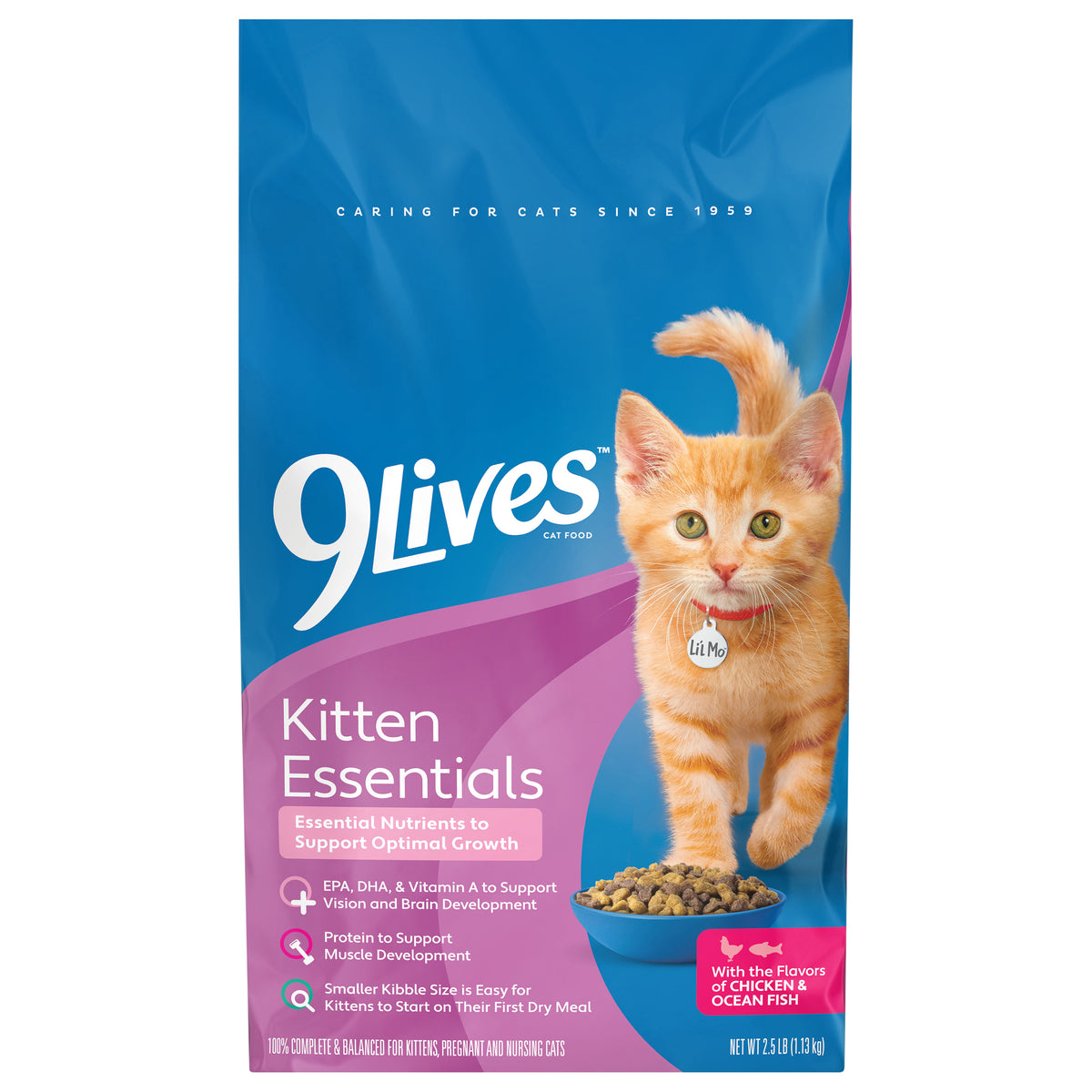 1/2.5LB 9LIVES KIT ESS CHKN OCN FSH DCF