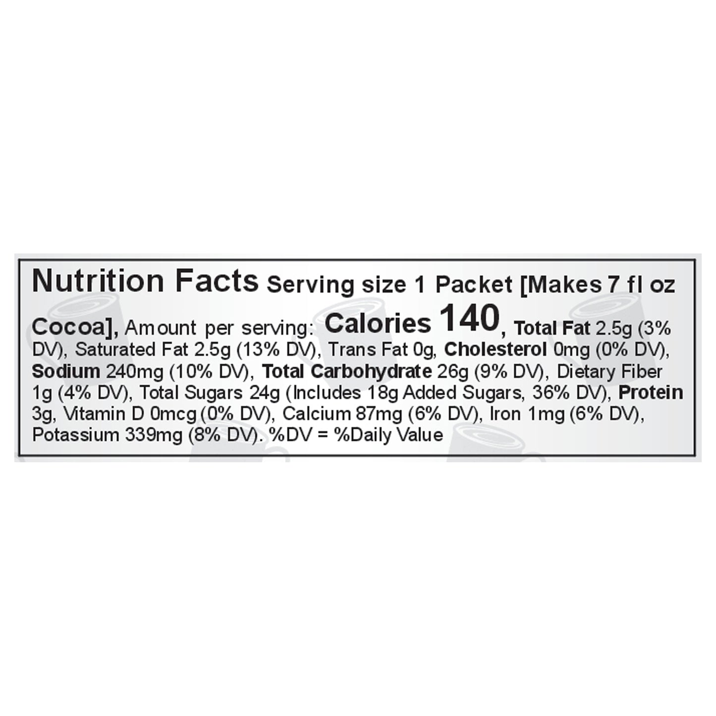 Cocoa Classics® Caramel & Chocolate Cocoa Mix Packet