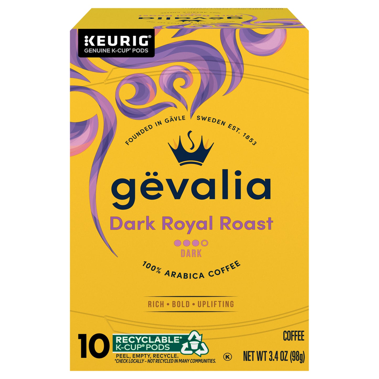 Gevalia Dark Royal Roast Dark Roast K-Cup® Coffee Pods, 10 ct Box