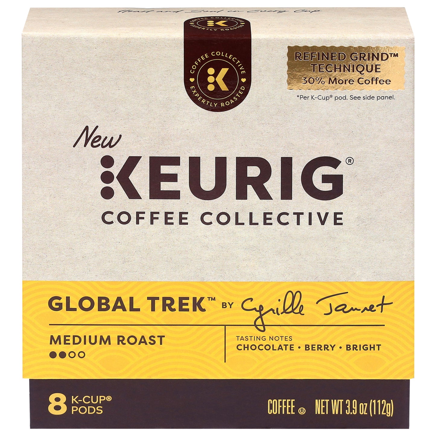 Keurig Coffee Collective Medium Roast Global Trek Coffee 8 K-Cup Pods