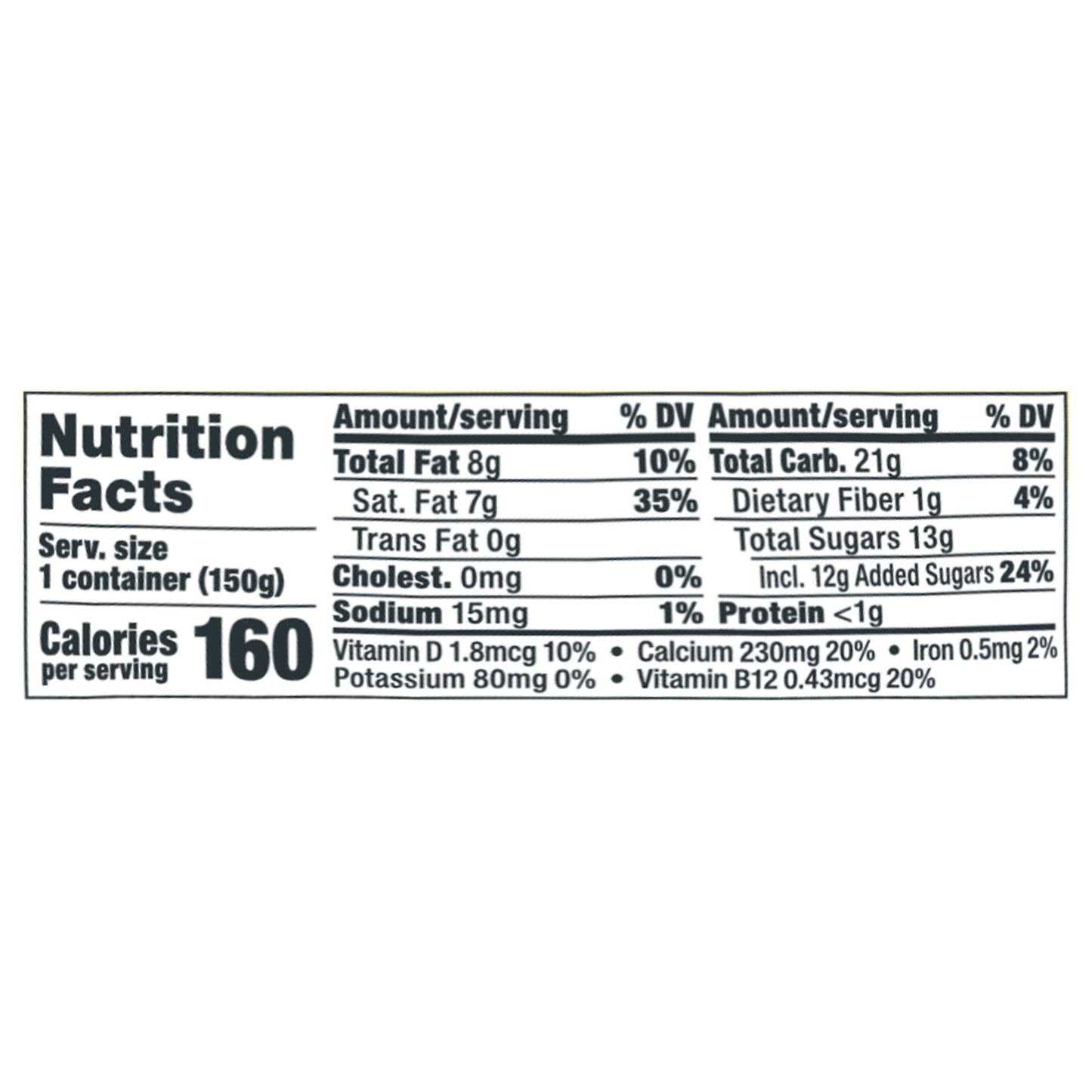 So Delicious Dairy Free Coconut Milk Yogurt Alternative, Vanilla, Vegan, Gluten Free, 5.3 oz Container