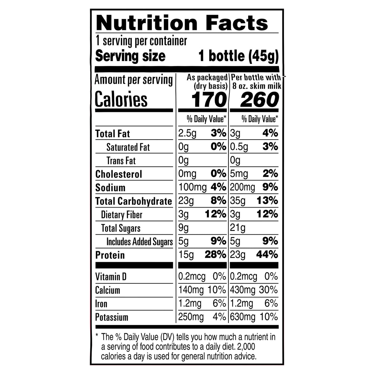 Quaker Oat Shake & Go Dry Shake Mix Strawberry & Banana, 1.5 Oz