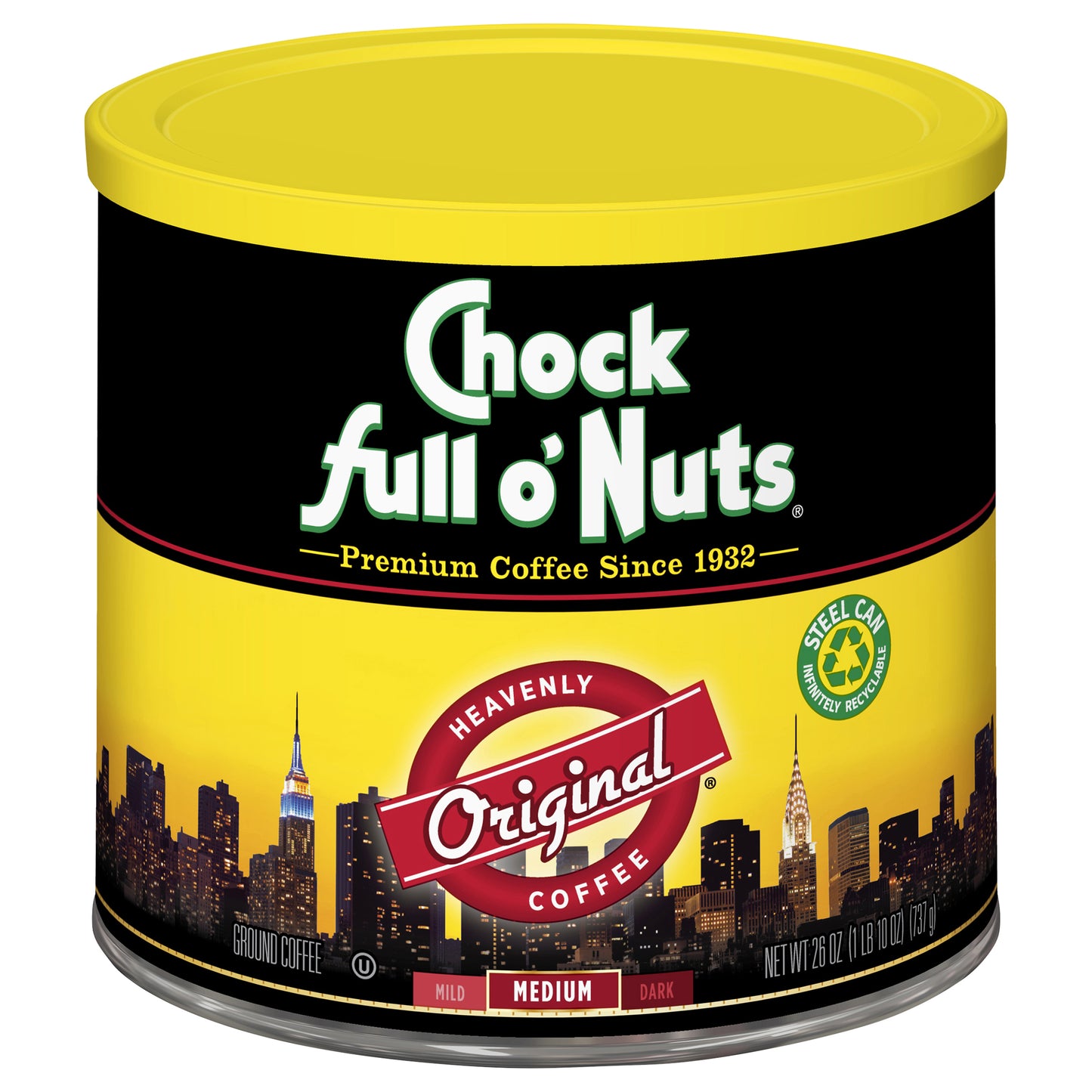 Chock full o'Nuts Heavenly Original Medium Roast Ground - 26 oz Can