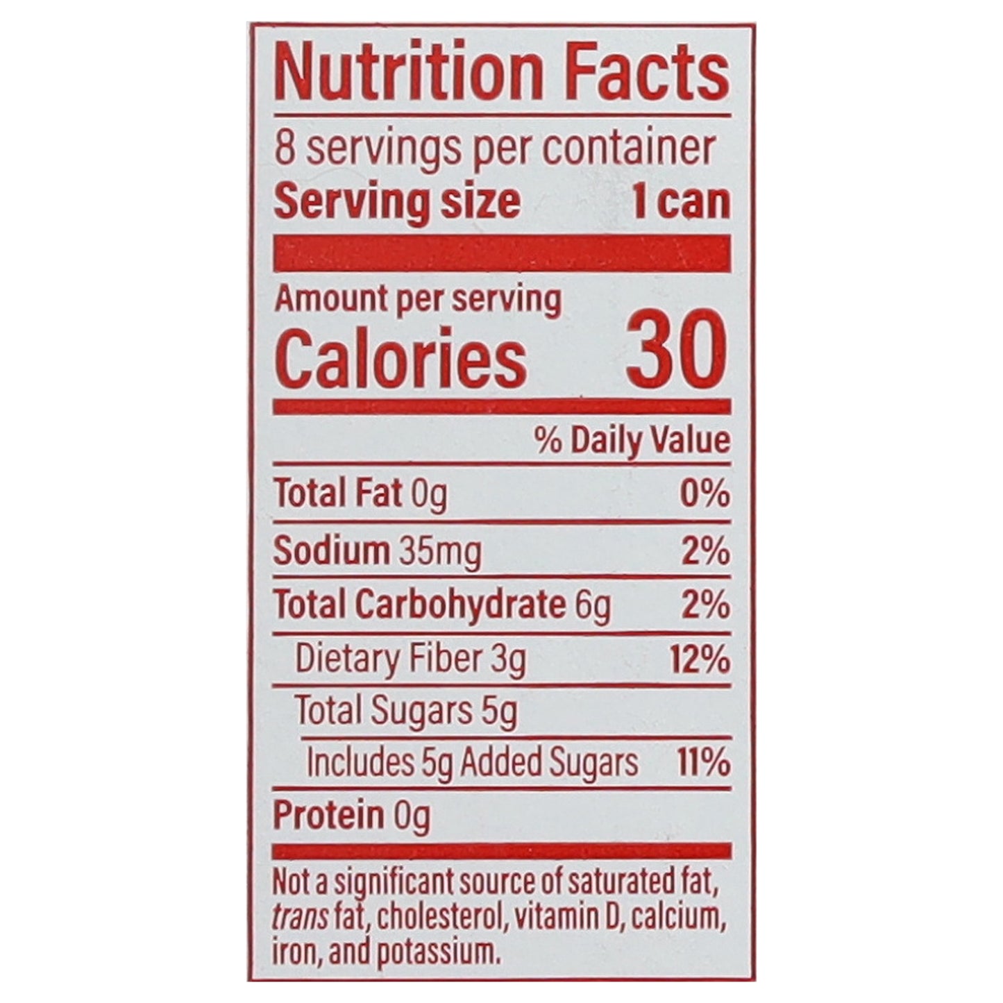 Pepsi Cherry Vanilla Prebiotic Cola 8 - 12 fl oz Cans