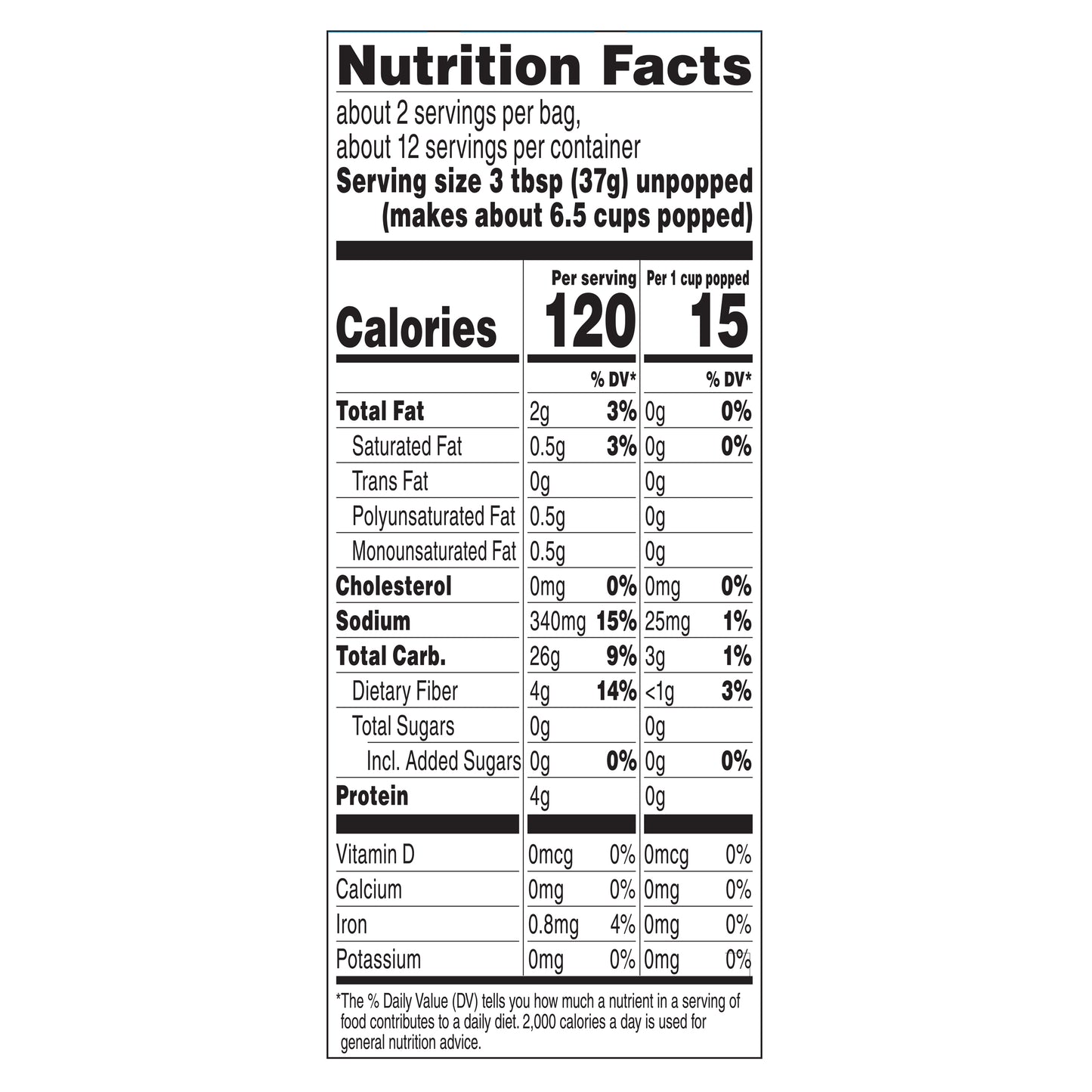 Orville Redenbacher's SmartPop! Butter Popcorn, Classic Bag, 6-Count