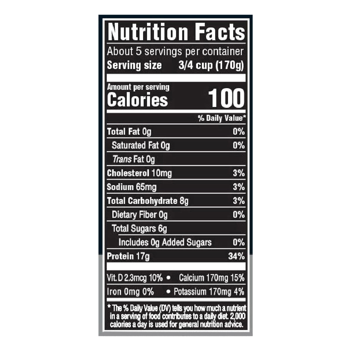 Oikos Triple Zero Plain 18g Protein, 0g Added Sugar, Greek Nonfat Yogurt Tub, 32 OZ