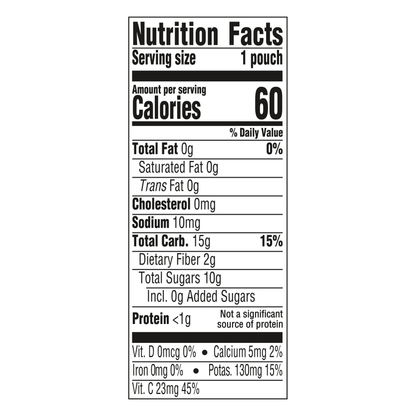 GERBER ORGANIC FOR BABY 2nd Foods Pear Peach Strawberry 3.5oz Pouch
