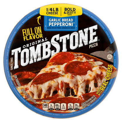 TOMBSTONE Garlic Bread Pepperoni 12in Frozen Pizza 27oz Pack