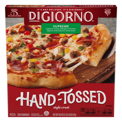DiGiorno Hand Tossed Style Crust Supreme Frozen Pizza 18.9oz Box