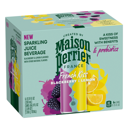 MAISON PERRIER French Kiss Flavored Water BLACKBERRY LEMON