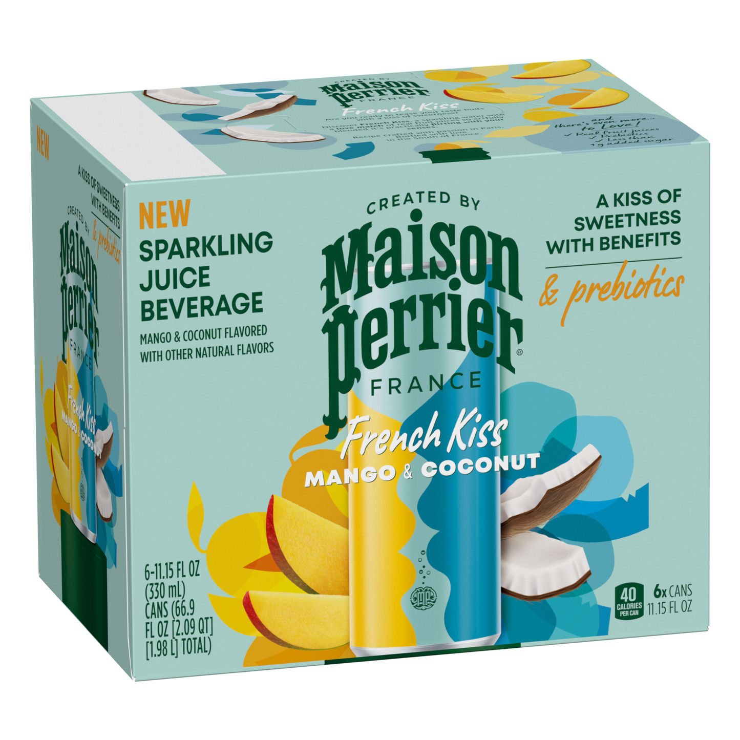 MAISON PERRIER French Kiss Flavored Water MANGO COCONUT 330ML