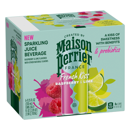 MAISON PERRIER French Kiss Flavored Water RASPBERRY LIME