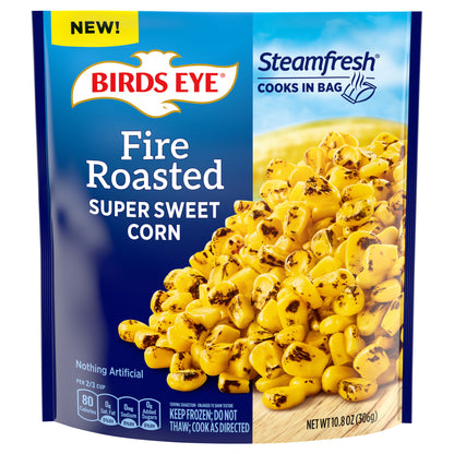 Birds Eye Steamfresh Fire Roasted Super Sweet Corn, Frozen Vegetables, 10.8 oz.