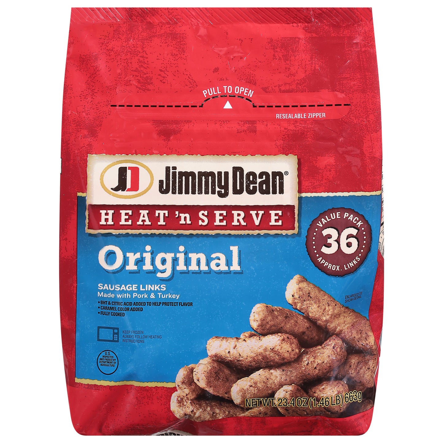 Jimmy Dean Heat 'n Serve Value Pack Original Sausage Links 23.4 oz