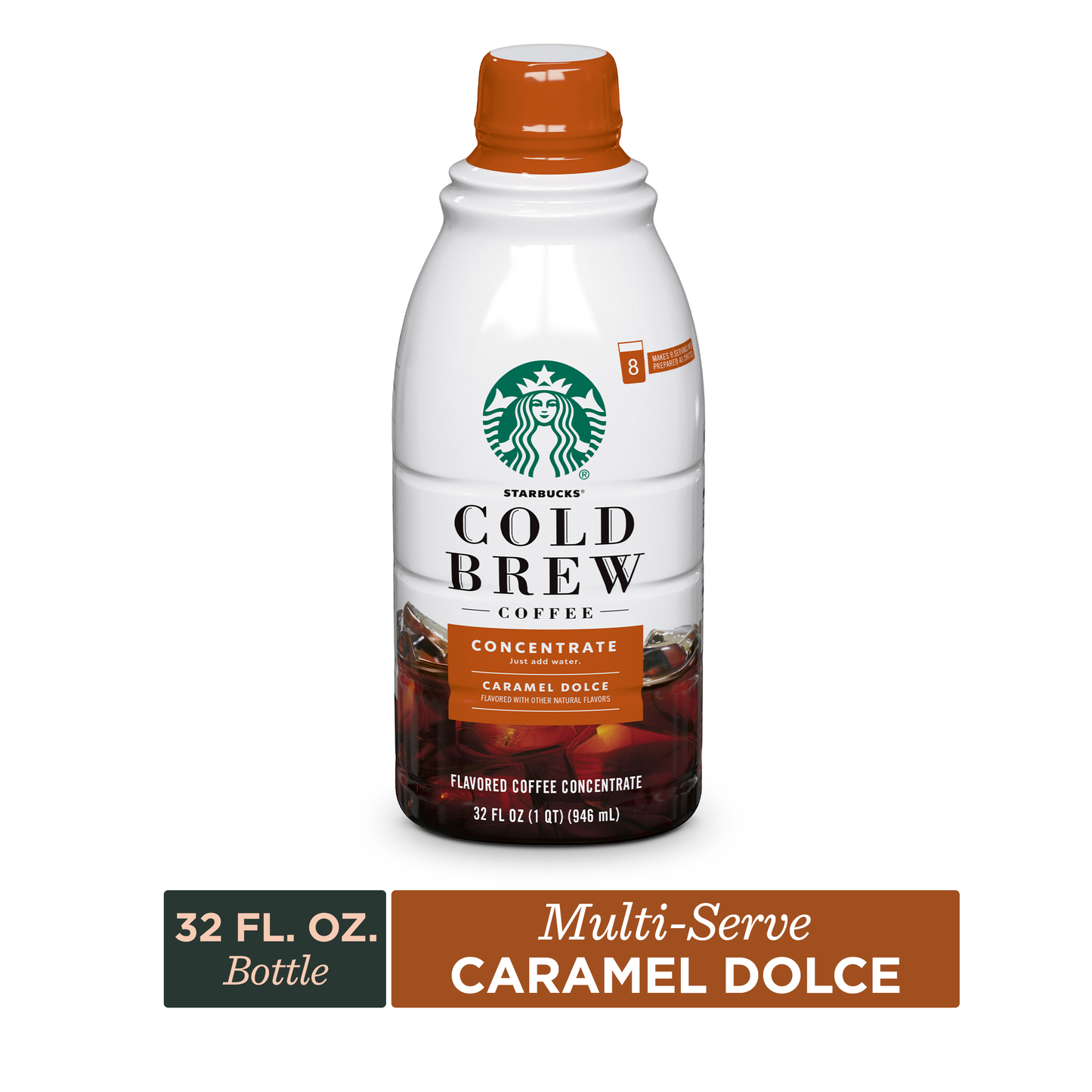 STARBUCKS Cold Brew Medium Caramel Coffee 32floz