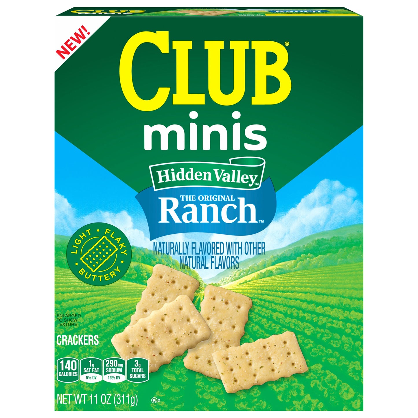 Club Minis Crackers Hidden Valley Ranch
