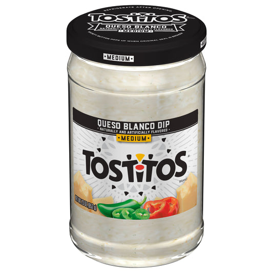 Tostitos Queso Blanco Dip Medium 23 Oz