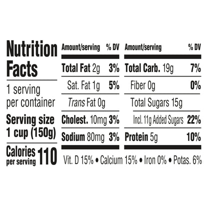Dannon Fruit on the Bottom Peach Low Fat Yogurt 5.3 OZ Container