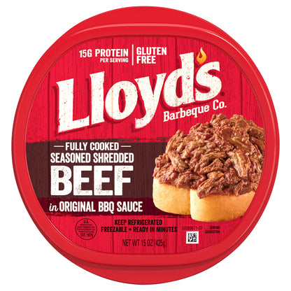 LLOYD'S Seasoned and Shredded Beef in Original BBQ Sauce
