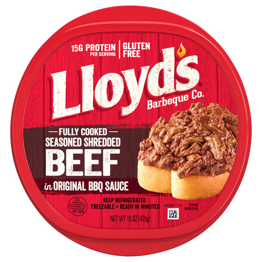 LLOYD'S Seasoned and Shredded Beef in Original BBQ Sauce