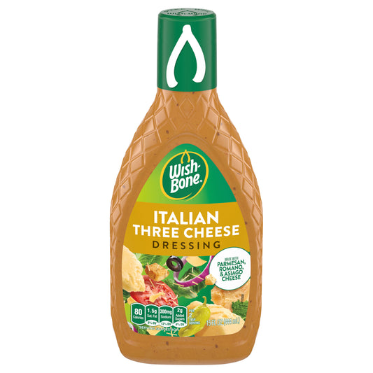 Wish-Bone Italian Three Cheese Salad Dressing, 15 fl. oz.