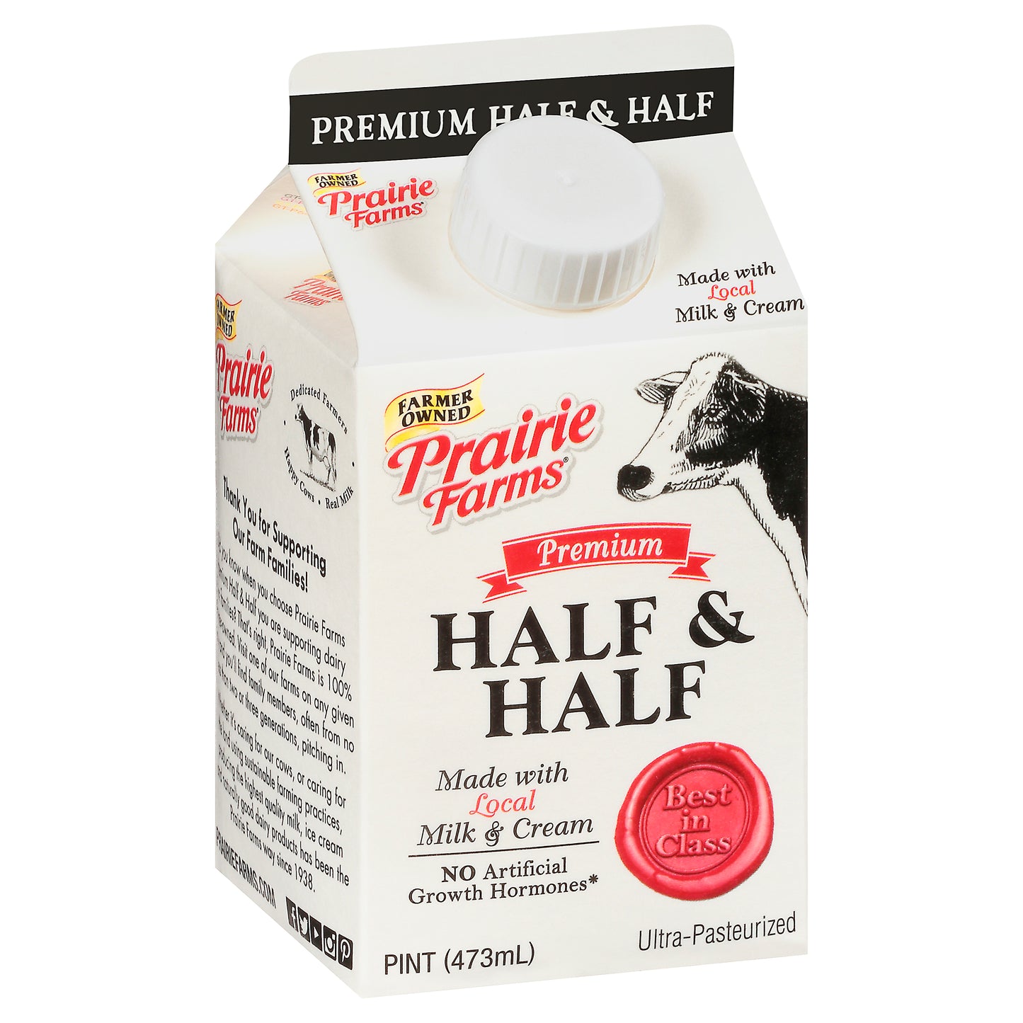 Prairie Farms Premium Half & Half 1 pt
