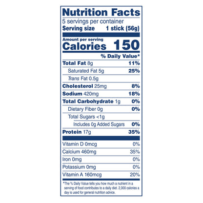 Kraft Reduced Fat Pepper Jack Protein Big Stick 10 oz Bag (5-2oz Sticks)