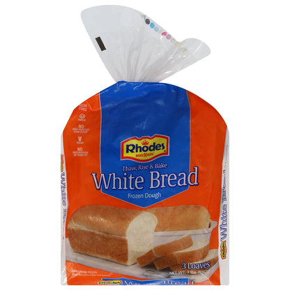 Rhodes White Bread 3 ea 