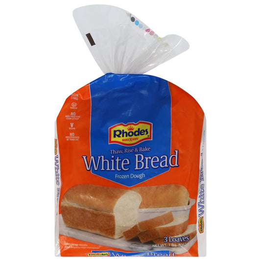 Rhodes White Bread 3 ea 
