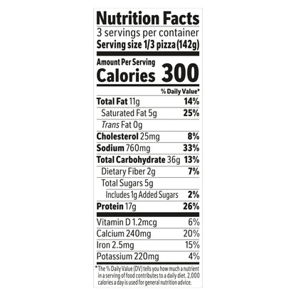 Jack's Original Thin Crust Canadian Style Bacon Frozen Pizza 14.9 oz.