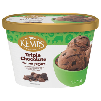 Kemps Triple Chocolate Frozen Yogurt 1.5 Quart