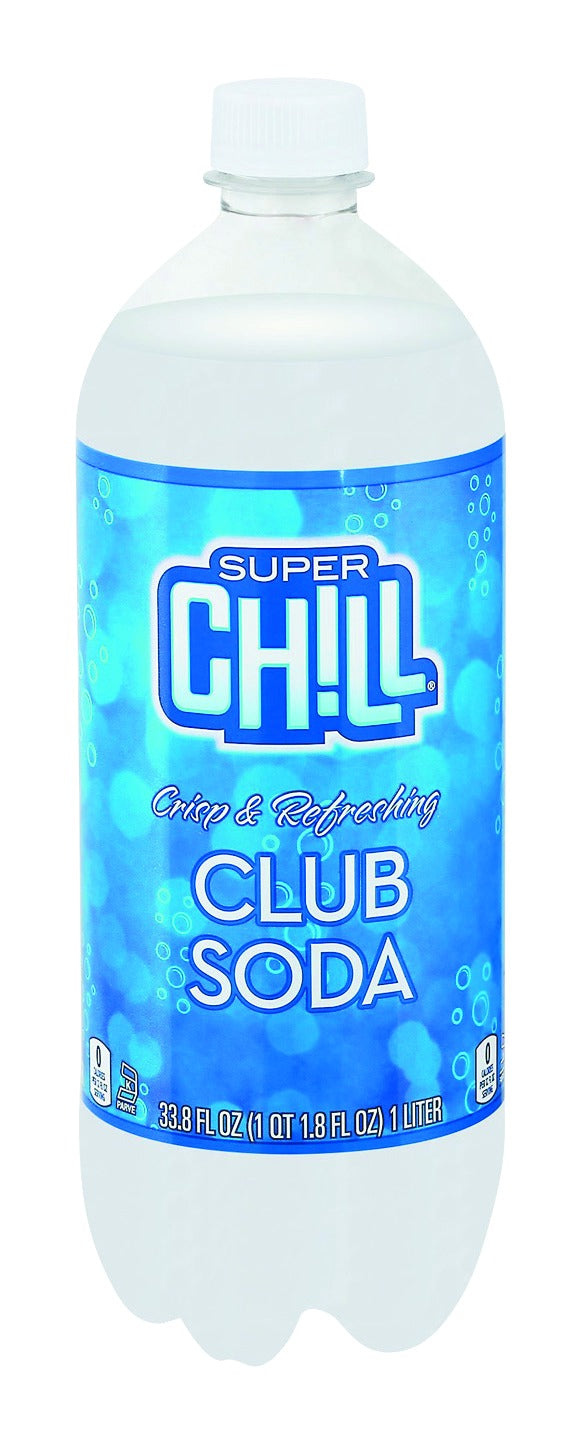Super Chill Club Soda, Crisp & Refreshing