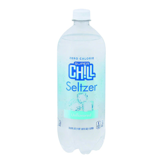 Super Chill Seltzer, Zero Calorie, Unflavored