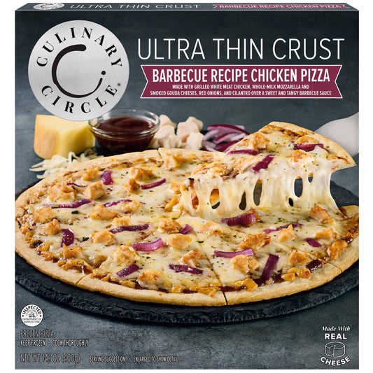 Culinary Circle Ultra Thin Crust, Barbecue Recipe Chicken Pizza