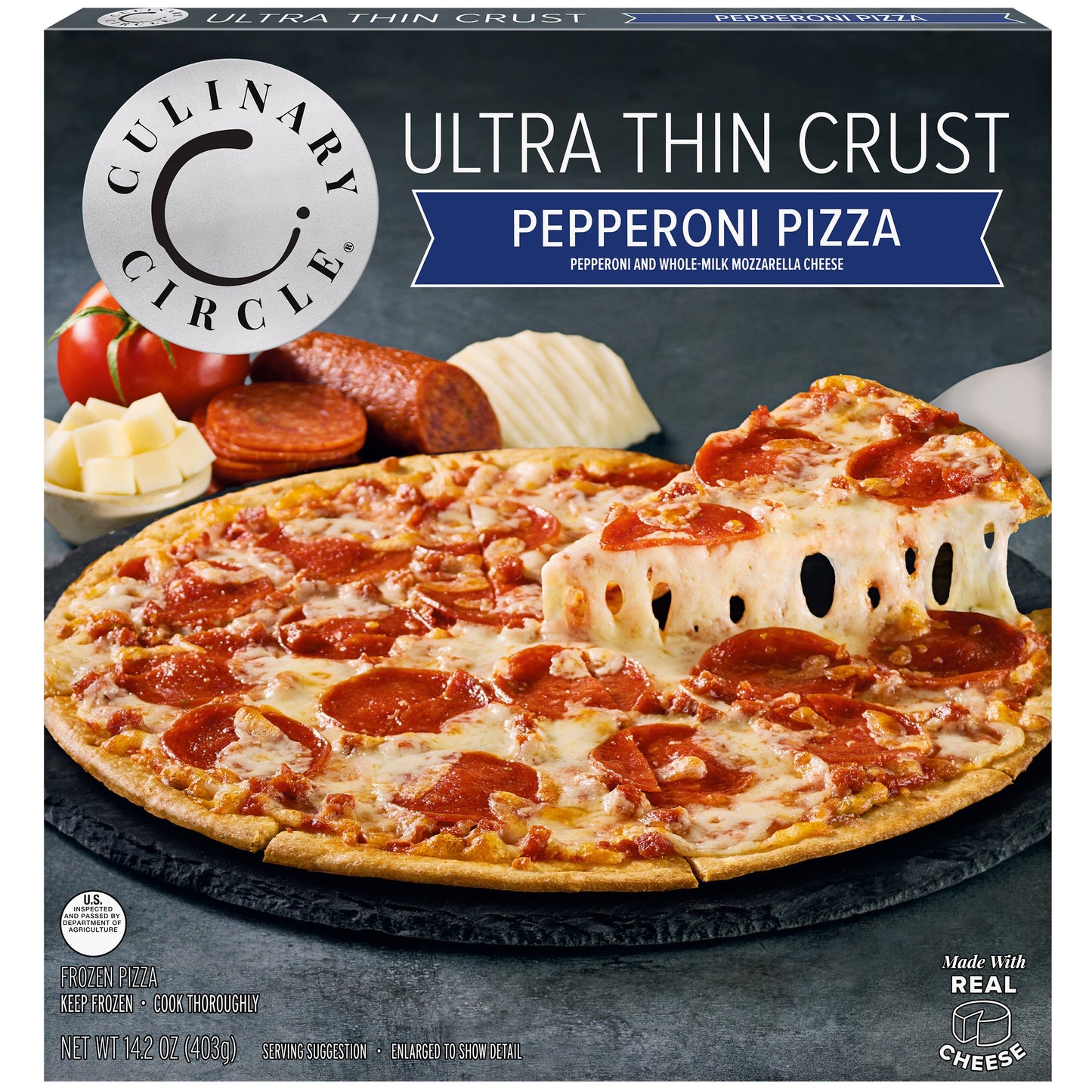 Culinary Circle Ultra Thin Crust, Pepperoni Pizza