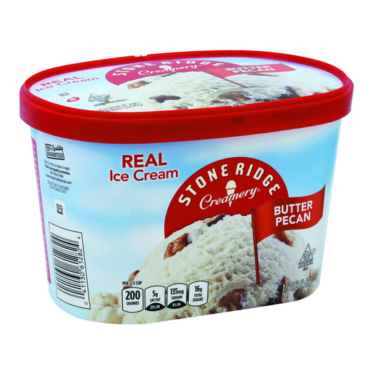 Stoneridge Ice Cream, Real, Butter Pecan