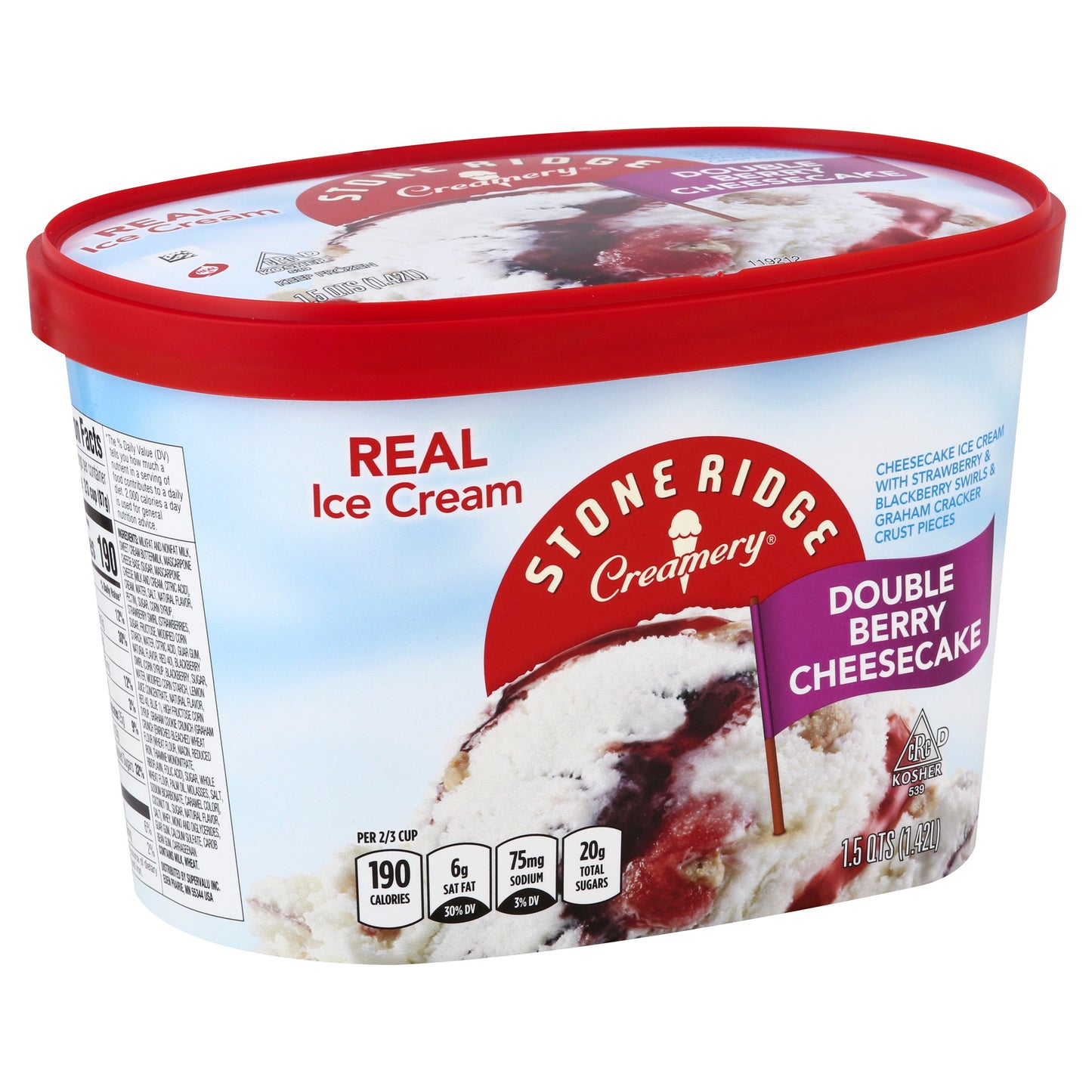 Stoneridge Ice Cream, Double Berry Cheesecake