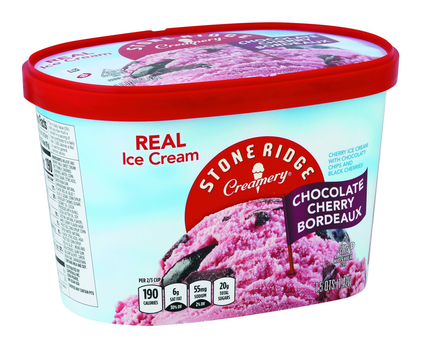 Stoneridge Ice Cream, Chocolate Cherry Bordeaux