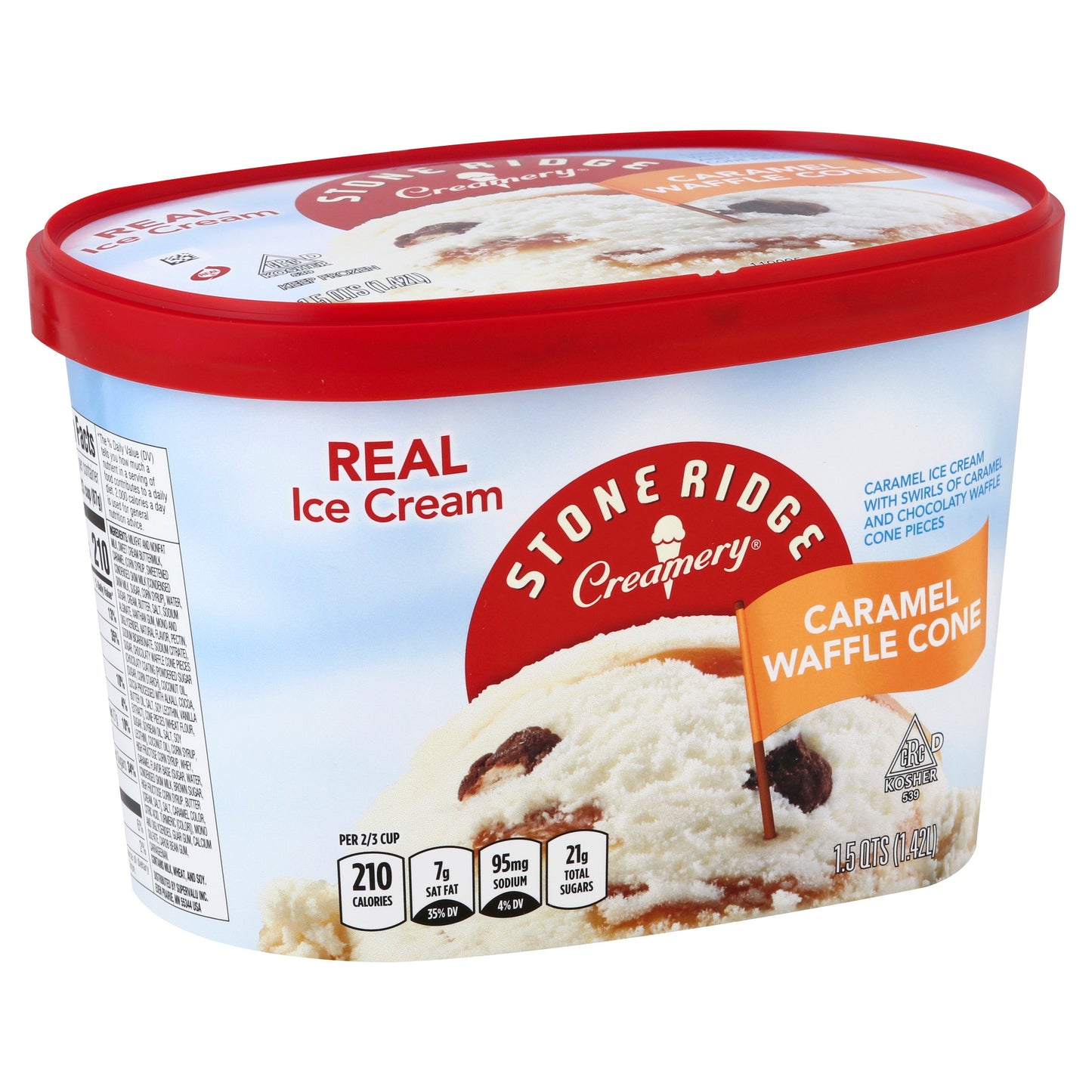 Stoneridge Ice Cream, Caramel Waffle Cone