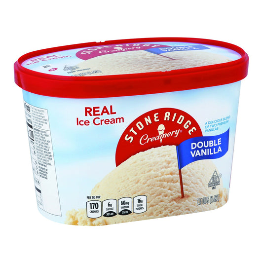 Stoneridge Ice Cream, Real, Double Vanilla