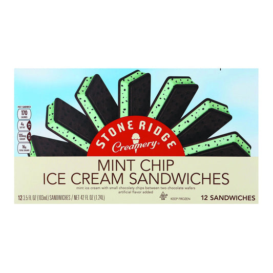 Stoneridge Ice Cream Sandwiches, Mint Chip